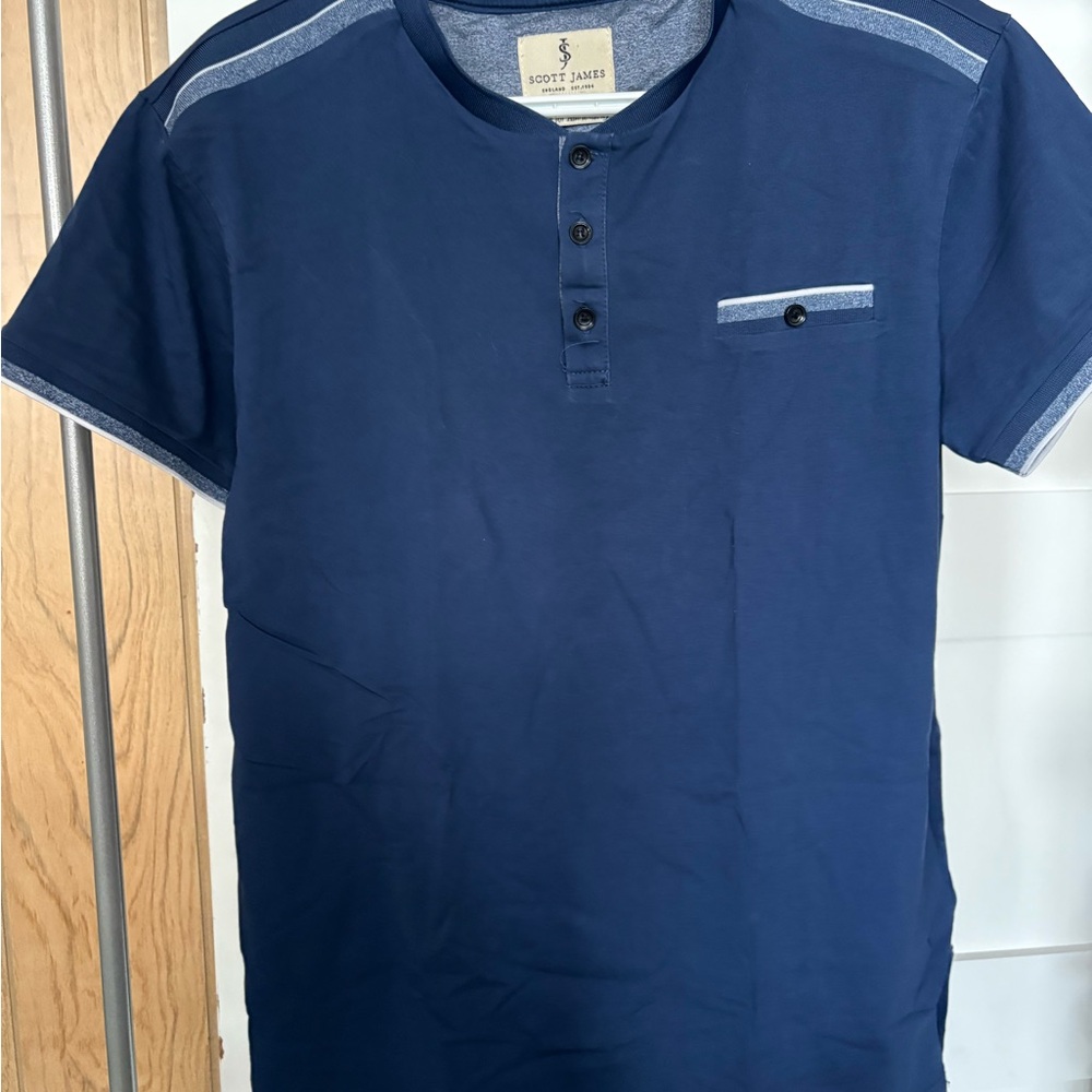 Navy Blue Men's Shirt by Roots & James